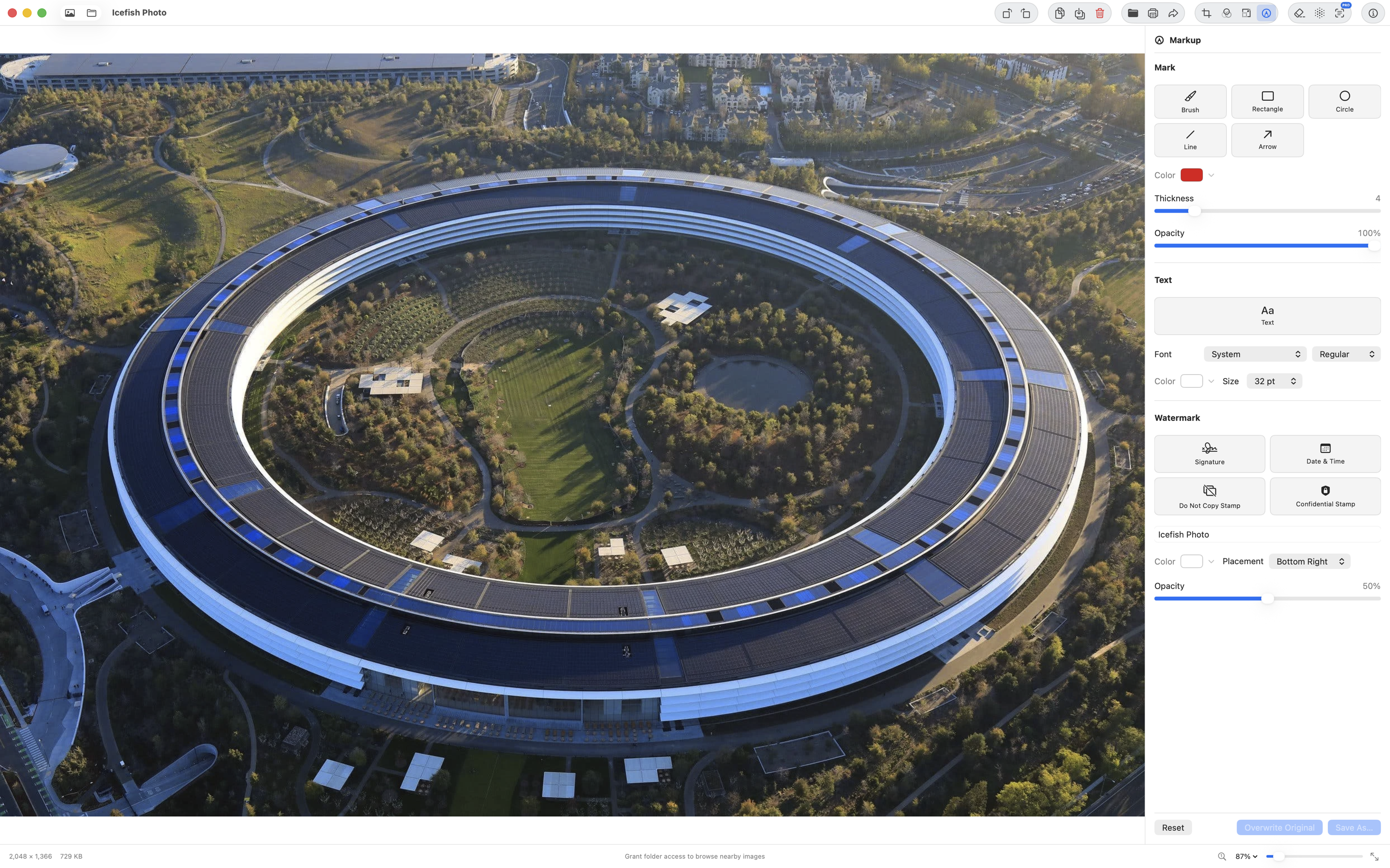 Light · Markup screenshot